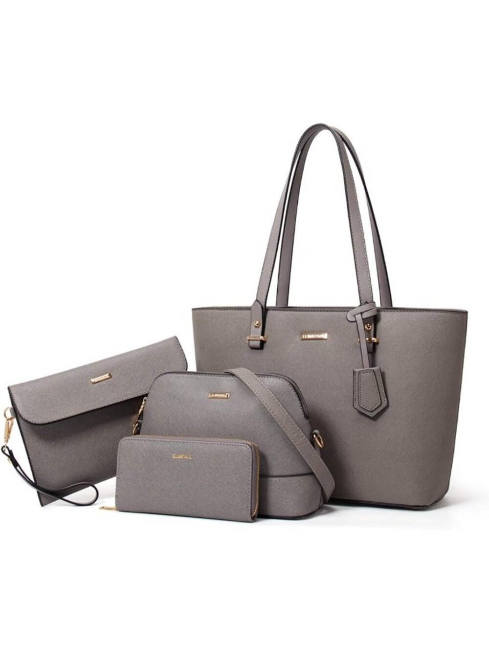 Chic Women's Tote Bag & Wallet Set - Stylish Shoulder Satchel Purse for Everyday